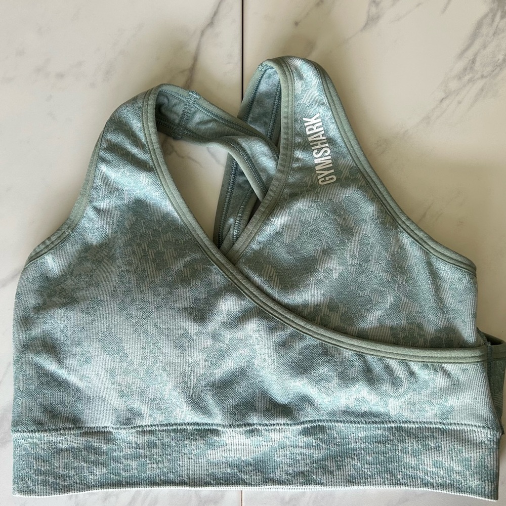 Blue Gymshark sports bra size small